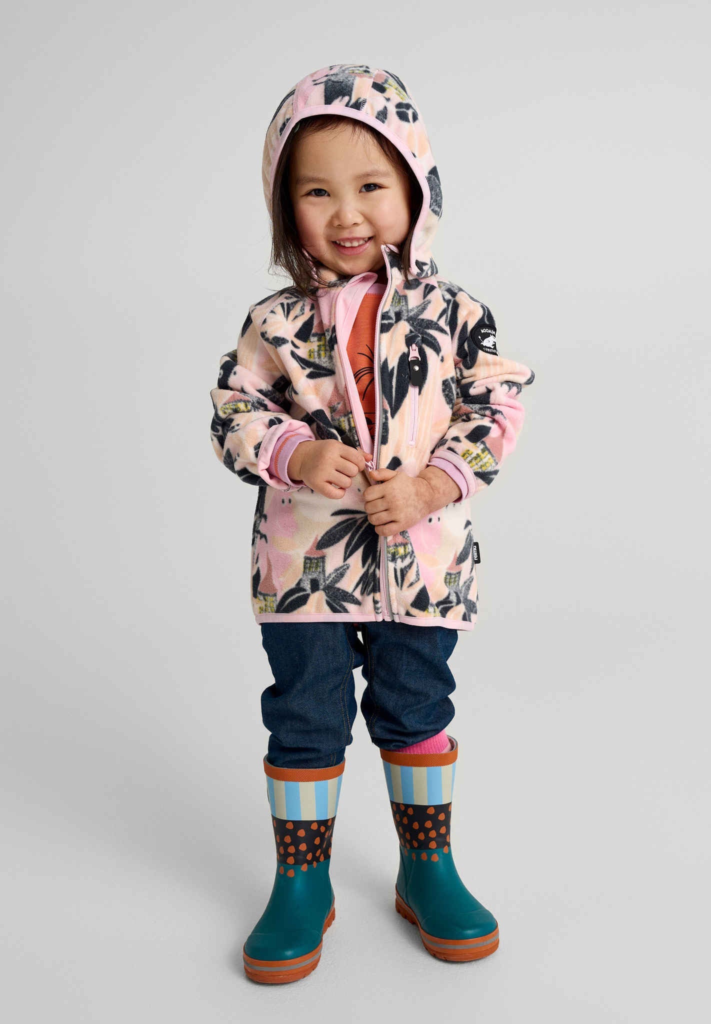 Småbarn vindfleecejacka Moomin Vindskydd