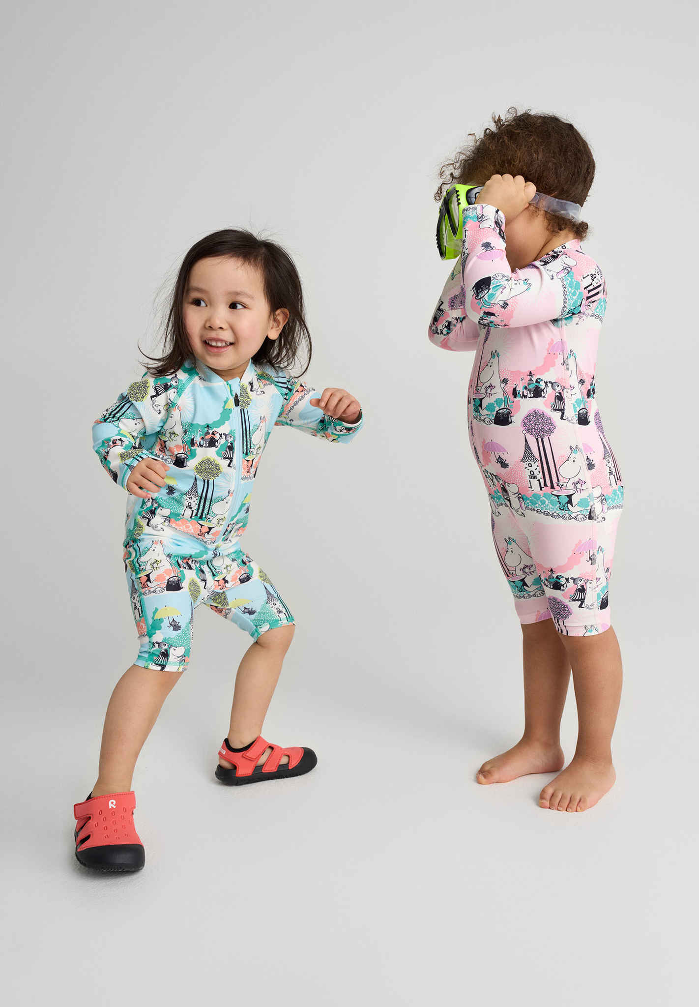 Småbarn UV-overall Moomin Sandig