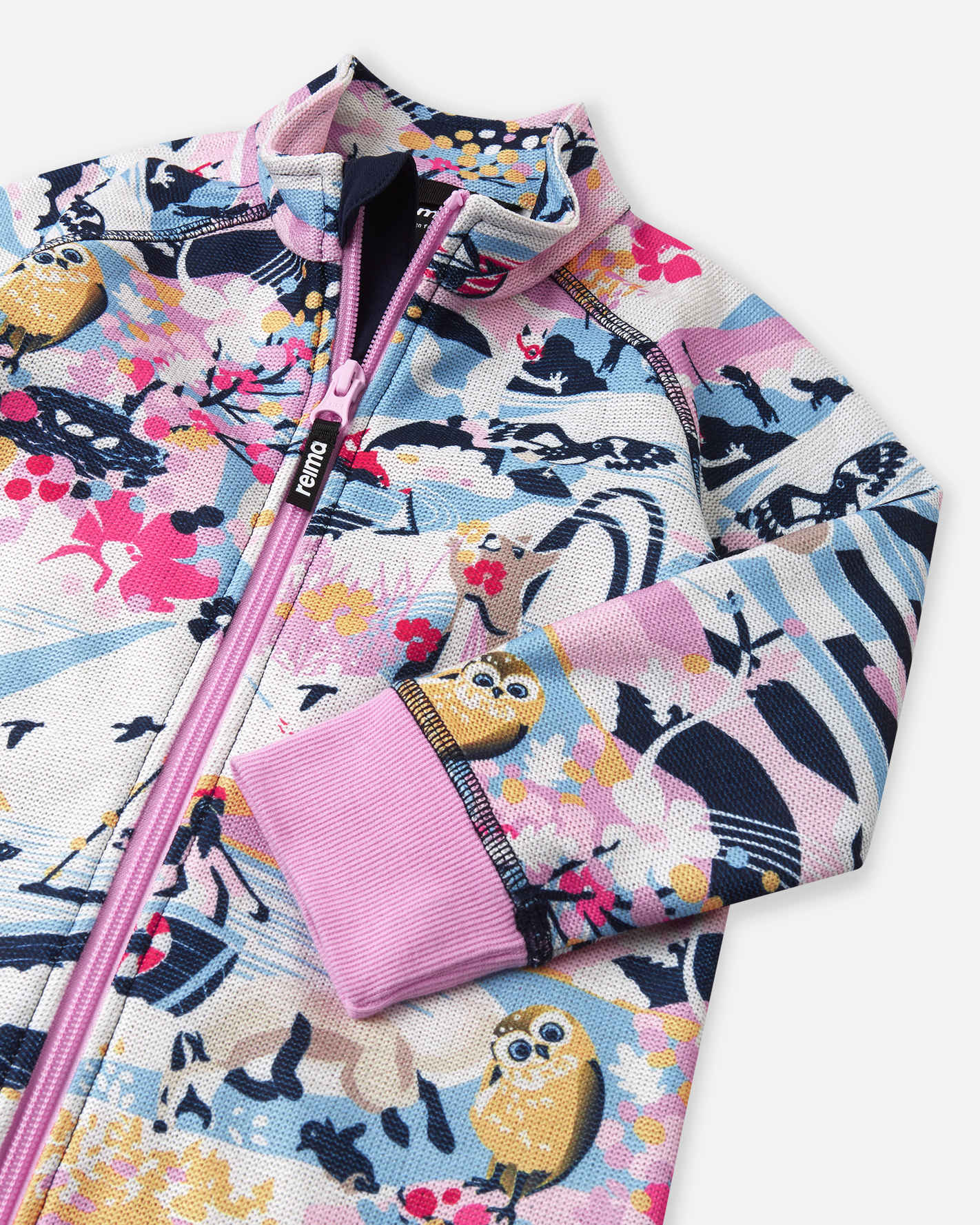 Småbarn stickad fleeceoverall Haaveilu