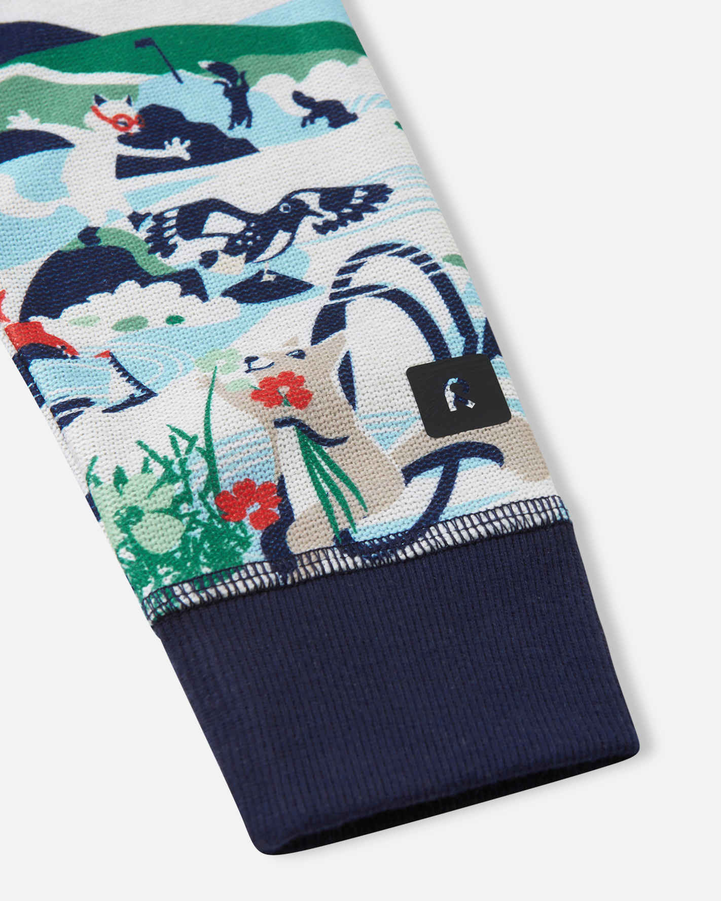 Småbarn stickad fleeceoverall Haaveilu